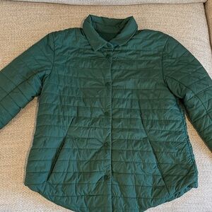 Lululemon Quilted Insulated Jacket . Women’s . Green . Snap Front